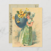 ヴィンテージイースターポストカード シーズンポストカード (正面/裏面)