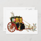 ヴィンテージイースターポストカード シーズンポストカード (正面/裏面)