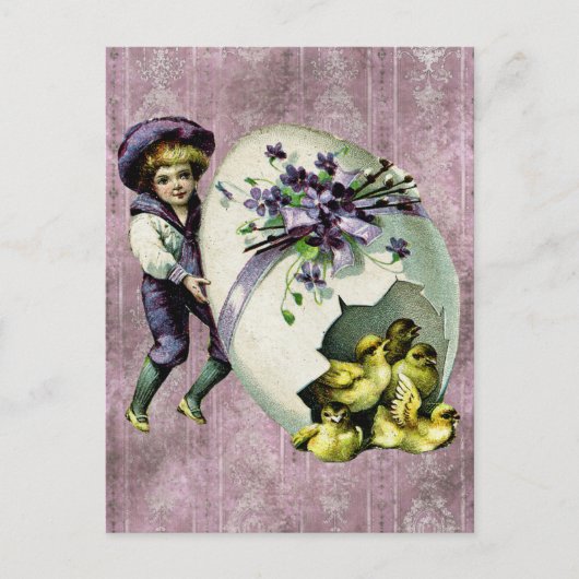 ヴィンテージイースターポストカード ポストカード (正面)