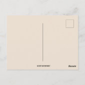 ヴィンテージイースターマバニーとベビー ポストカード (裏面)