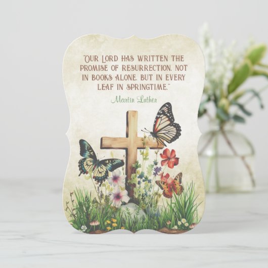 ヴィンテージイースターマーティンルター復活引用文 シーズンカード (スタンド正面)