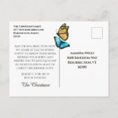 ヴィンテージイースターマーティンルター復活引用文 シーズンポストカード (裏面)