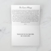 ヴィンテージイースターメッセージイエスは復活ホリデーカード シーズンカード (内部)