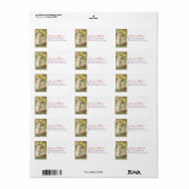 ヴィンテージイースターラビットペインタエッグ住所 シール (フルシート)