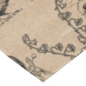 ヴィンテージイースターラビット&シッククラフトブラウン テーブルクロス (アングル)