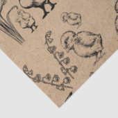 ヴィンテージイースターラビット&シッククラフトブラウン 薄葉紙 (詳細)