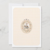 ヴィンテージイースターランチ&エッグ狩りフローラバニー 招待状 (裏面)