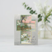 ヴィンテージイースターランドスケープの十字に挿入 シーズンポストカード (スタンド正面)