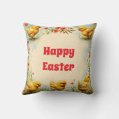 ヴィンテージイースターリトルチキンホリデーコレクション クッション (裏面)