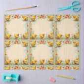 ヴィンテージイースターリトルチキンホリデーコレクション 薄葉紙 (クラフト)