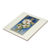 ヴィンテージイースターリリーと金ゴールドクロス タイル (側面)