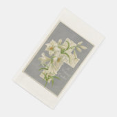 ヴィンテージイースターリリーゲストペーパーナプキン (コーナー)