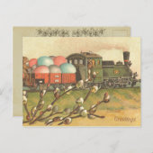 ヴィンテージイースター列車はがき シーズンポストカード (正面/裏面)