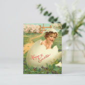 ヴィンテージイースター卵はがき シーズンポストカード (スタンド正面)