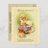 ヴィンテージイースター卵はがき シーズンポストカード (正面/裏面)