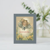 ヴィンテージイースター卵はがき シーズンポストカード (スタンド正面)