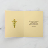 ヴィンテージイースター宗教恵み祈りの言葉ホリデイ シーズンカード (内部)