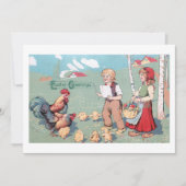 ヴィンテージイースター家禽ファミリー シーズンカード (正面)