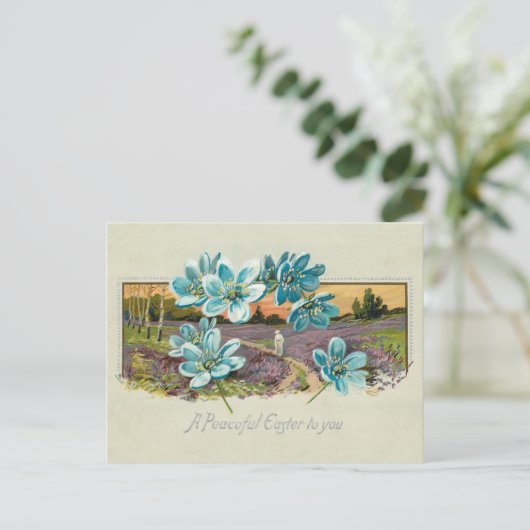 ヴィンテージイースター忘れの風景と鼻 シーズンポストカード (スタンド正面)