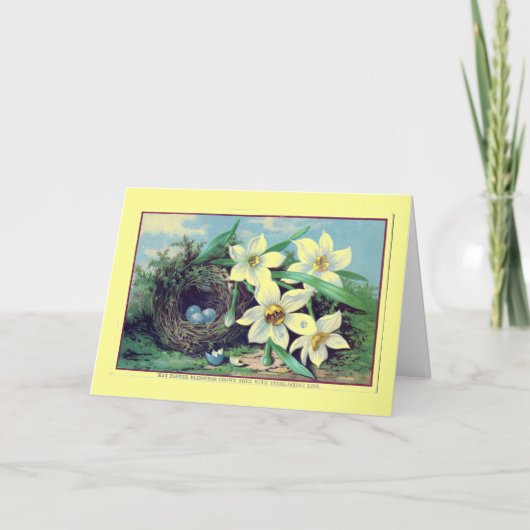 ヴィンテージイースター恵みからグリーティングカード シーズンカード (正面)