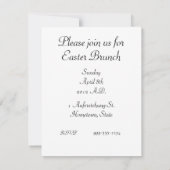 ヴィンテージイースター招待状 招待状 (裏面)