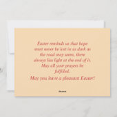 ヴィンテージイースター挨拶かわいい子ども シーズンカード (裏面)