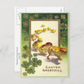 ヴィンテージイースター挨拶1913 シーズンポストカード (正面/裏面)