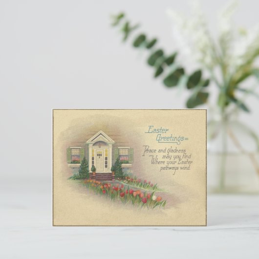 ヴィンテージイースター挨拶 シーズンポストカード (スタンド正面)