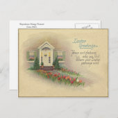 ヴィンテージイースター挨拶 シーズンポストカード (正面/裏面)