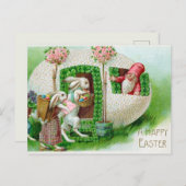 ヴィンテージイースター挨拶 シーズンポストカード (正面/裏面)