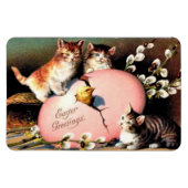 ヴィンテージイースター挨拶 マグネット (横)