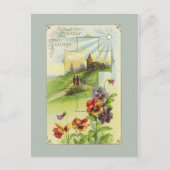 ヴィンテージイースター教会はがき シーズンポストカード (正面)