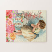 ヴィンテージイースター春と卵 ジグソーパズル (横)