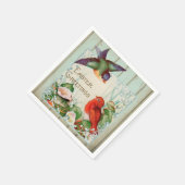 ヴィンテージイースター春 スタンダードカクテルナプキン (角)