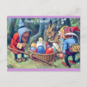 ヴィンテージイースター格言画像かわいいおもしろいはがき シーズンポストカード (正面)