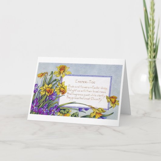 ヴィンテージイースター水仙 カード (正面)