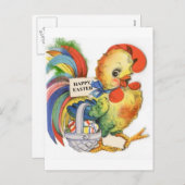 ヴィンテージイースター画像 シーズンポストカード (正面/裏面)