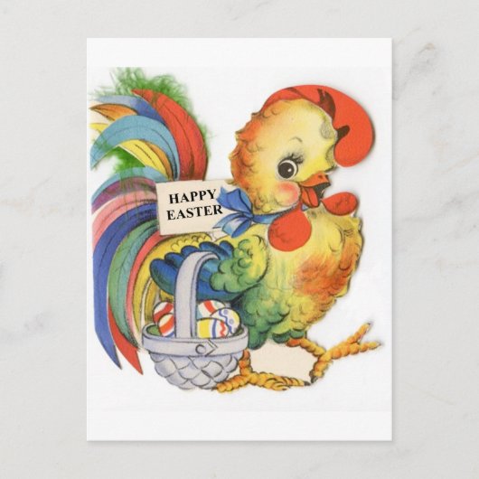 ヴィンテージイースター画像 シーズンポストカード (正面)