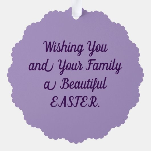 ヴィンテージイースター紙オーナメントカード オーナメントカード (裏面)