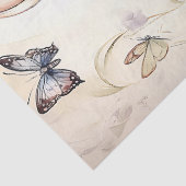 ヴィンテージイースター絵を描バニー(卵とワイルドフラワー) 薄葉紙 (詳細)