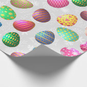 ヴィンテージイースター色の卵 ラッピングペーパー (角)