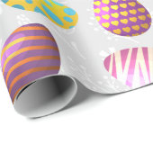 ヴィンテージイースター色の卵 ラッピングペーパー (ロールコーナー)
