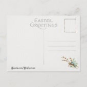 ヴィンテージイースター飾バニー シーズンポストカード (裏面)