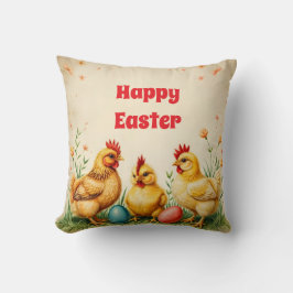 ヴィンテージイースター3リトルチキンホリデーコレクション クッション