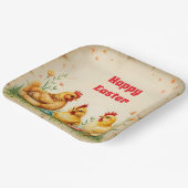 ヴィンテージイースター3リトルチキンホリデーコレクション ペーパープレート (傾斜あり)