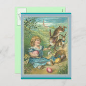 ヴィンテージイースター – アート – はがき シーズンポストカード (正面/裏面)