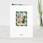 ヴィンテージイースター、イースターでの贈り物 シーズンカード (裏面)