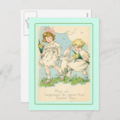 ヴィンテージイースター シーズンポストカード (正面/裏面)