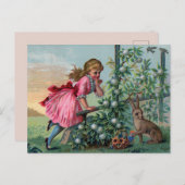 ヴィンテージイースター シーズンポストカード (正面/裏面)