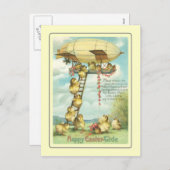 ヴィンテージイースター シーズンポストカード (正面/裏面)